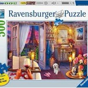 Ravensburger 500-piece jigsaw puzzle!  Only done one time!